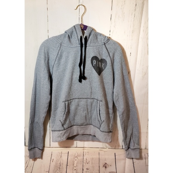 VICTORIA'S SECRET PINK gray hoodie S… - Picture 1 of 4
